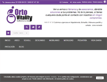 Tablet Screenshot of ortovitality.com